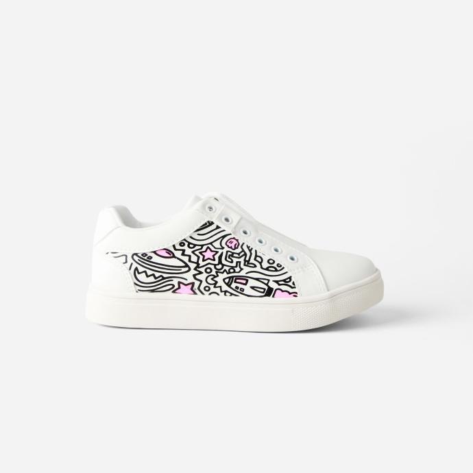 Jackson Kids - Sepatu Sneaker Anak Tear 2SG Putih Merah Muda