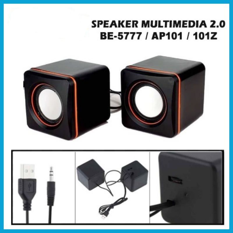 Speaker Salon Multimedia Model 101Z For Komputer Laptop Notebook Pc Hp Mini Aktif