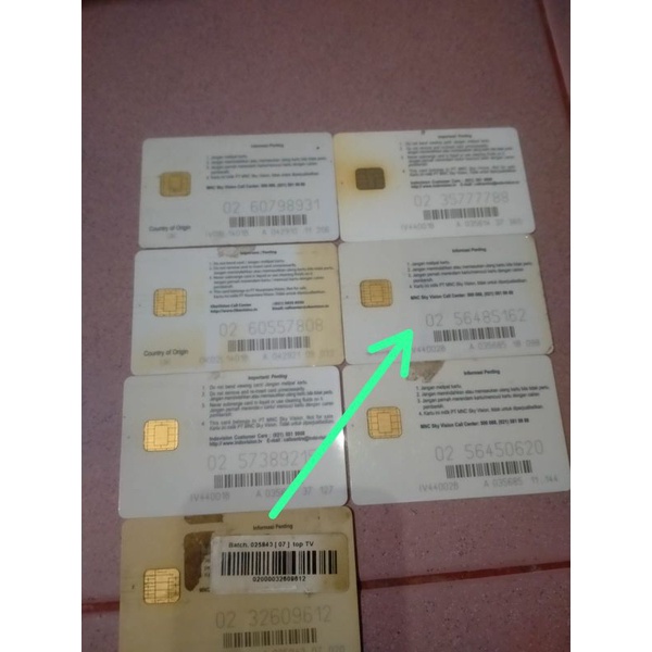 kartu tayang MNC vision/indovision/toptv/okevision