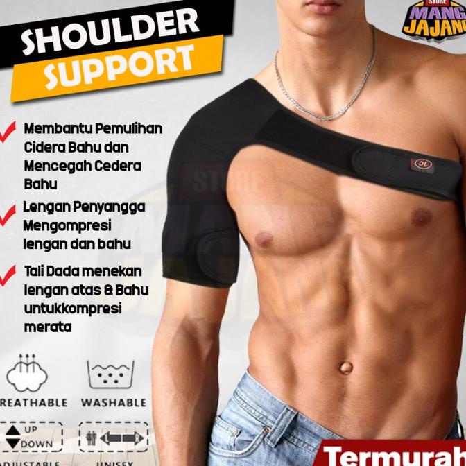 Deker Penyangga Bahu Shoulder Support Brace Pelindung Cedera Bahu
