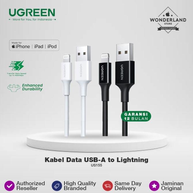Ugreen Kabel Data USB-A to Lightning MFI Certified Original US155