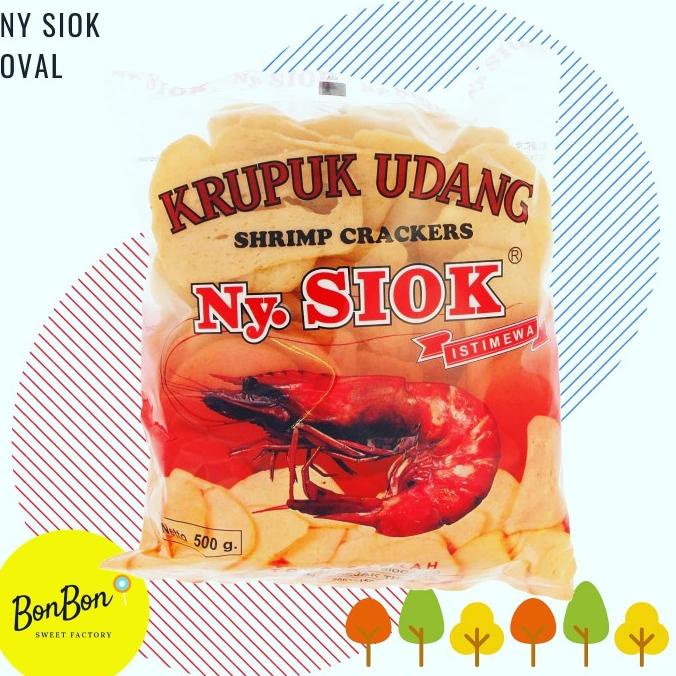 

Promo KERUPUK NY SIOK OVAL BULAT / KRUPUK UDANG NYSIOK ASLI READY GOJEK