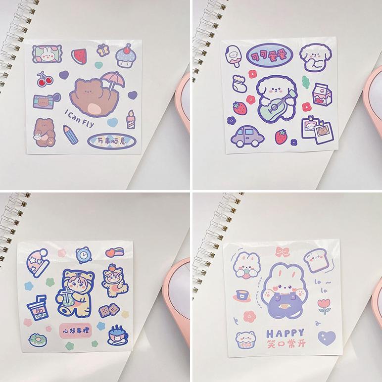 

Stiker Motif Kelinci Lucu Anti Air Untuk Dekorasi Scrapbook / Agenda DIY