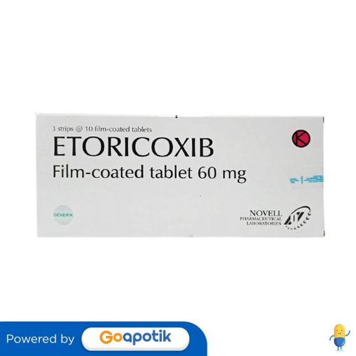 ETORICOXIB NOVELL 60 MG BOX 30 TABLET