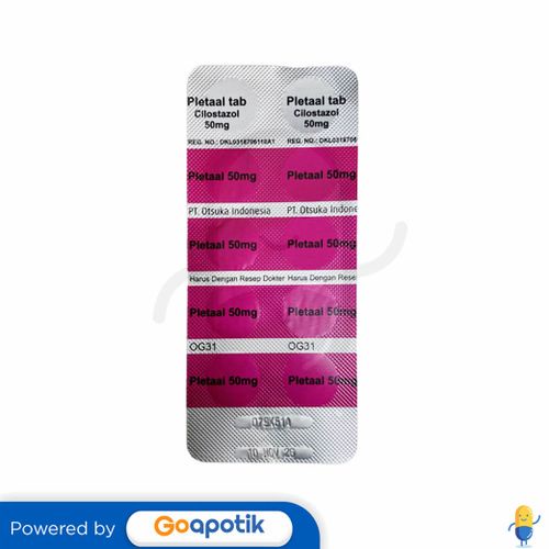 PLETAAL 50 MG BLISTER 10 TABLET