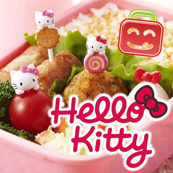 FOOD PICK HELLO KITTY TUSUKAN BENTO ORIGINAL JEPANG DISKON