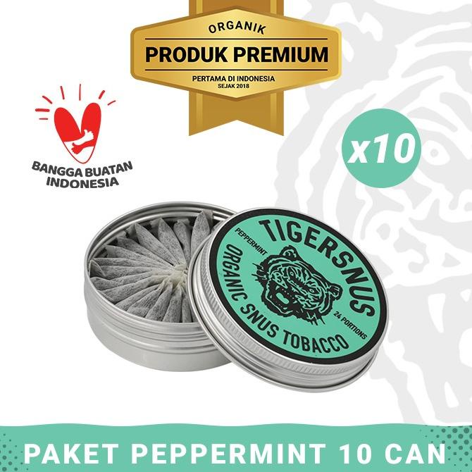 

Promo Tiger Snus Peppermint - Grosir 10 Kaleng