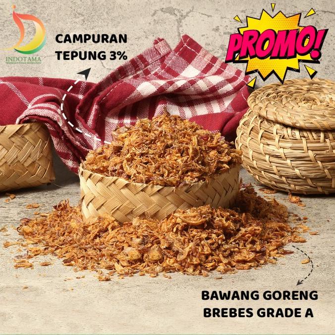 

Promo Bawang Goreng Brebes 1KG GRADE A Murah, Renyah, ASLI