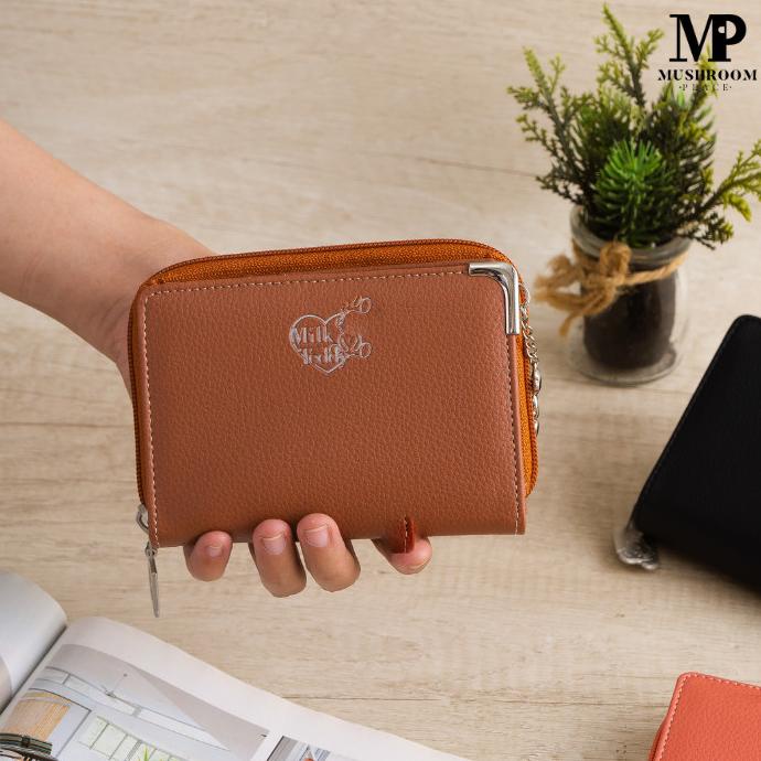 Trend Dompet Cewe Resleting Milk Teddy Original - Wallet Wanita Chatelain Discount