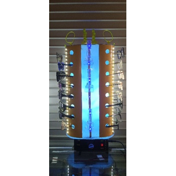 Mesin Display putar otomatis Kacamata, jam tangan Miniatur, dll