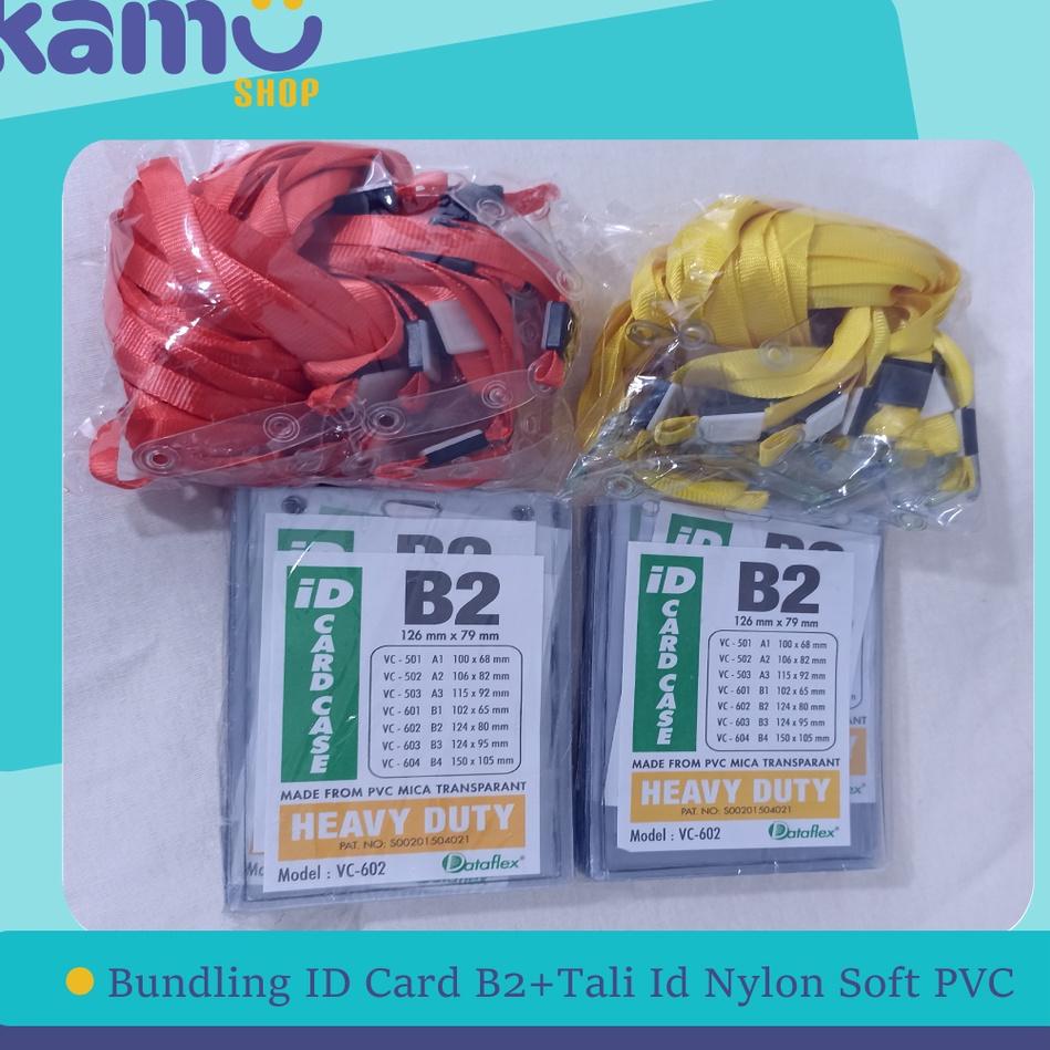 

Dijamin Suka Bundling 40Pcs ID Card B2 + 40Pcs Tali ID Card Nylon Soft PVC - NYLKSFP