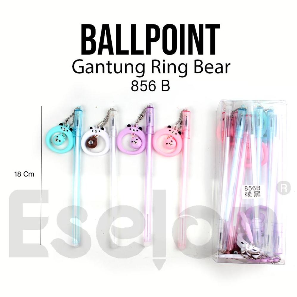 

Cuci Gudang 12Pcs Pulpen Gel Ring Bear 856B / 1Pack Pulpen Gel Fancy Bear