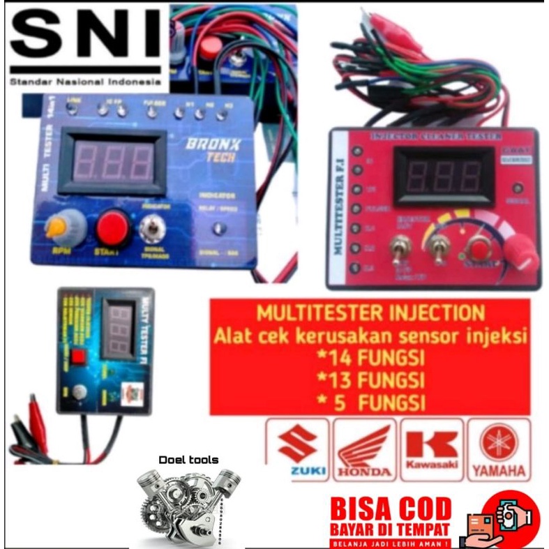 MULTITESTER INJEKSI Alat servis motor injeksi Cek sensor TPS Sensor CKP IC Sensor Tester injector te