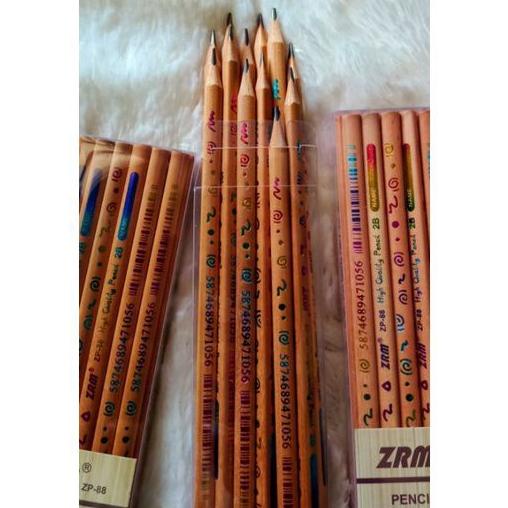 

Grosir (12 Pcs) Pensil 2B / Pencil 2B Natural Wood