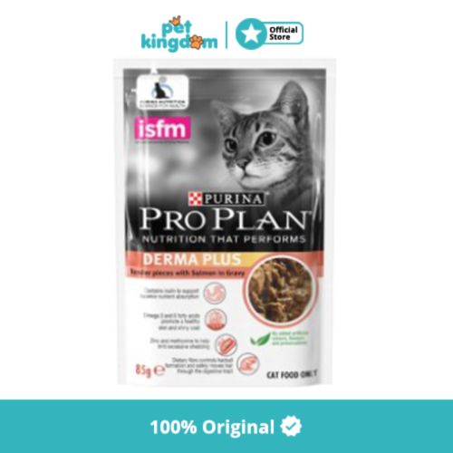 Pro Plan 85 Gr Makanan Kucing Basah Adult Derma Salmon