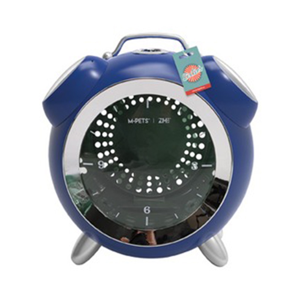 M-Pets Kandang Hewan Portable Sixties Clock - Biru