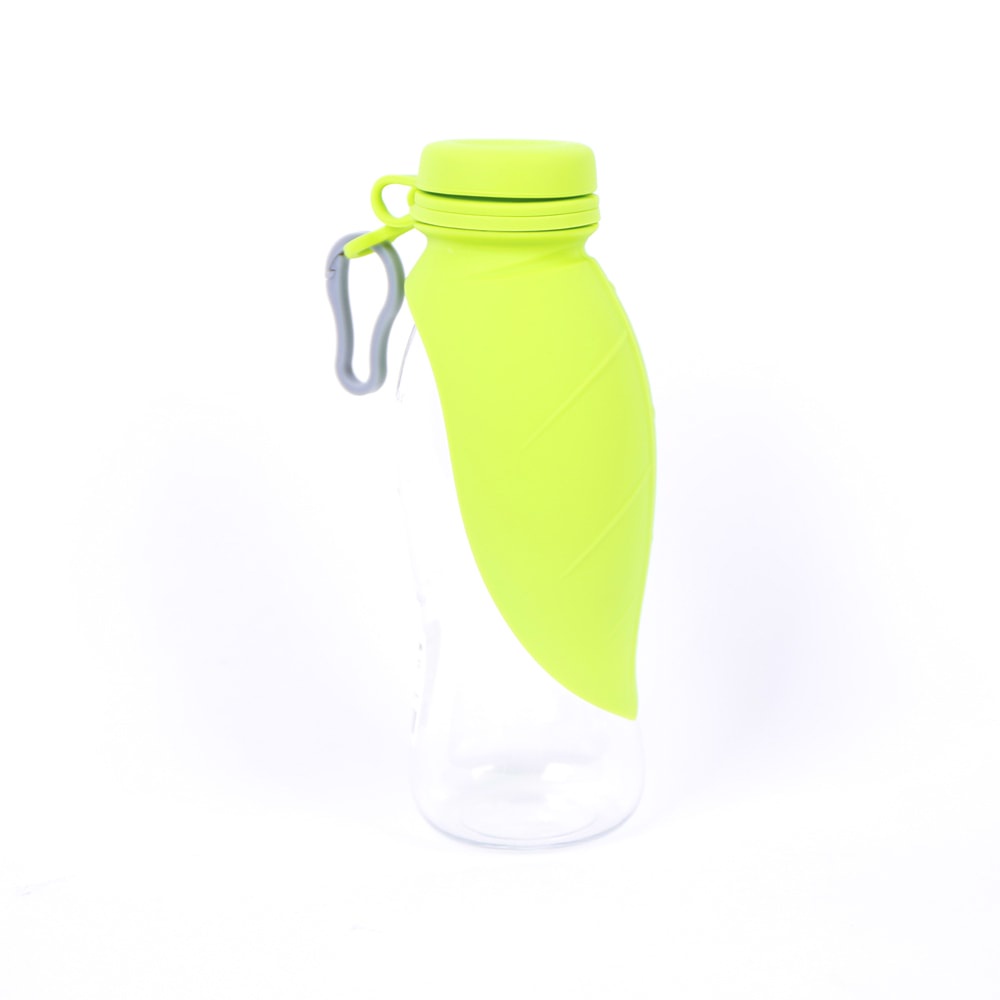 Botol Minum Feeder Hewan Leaf 8.5x20cm - Hijau