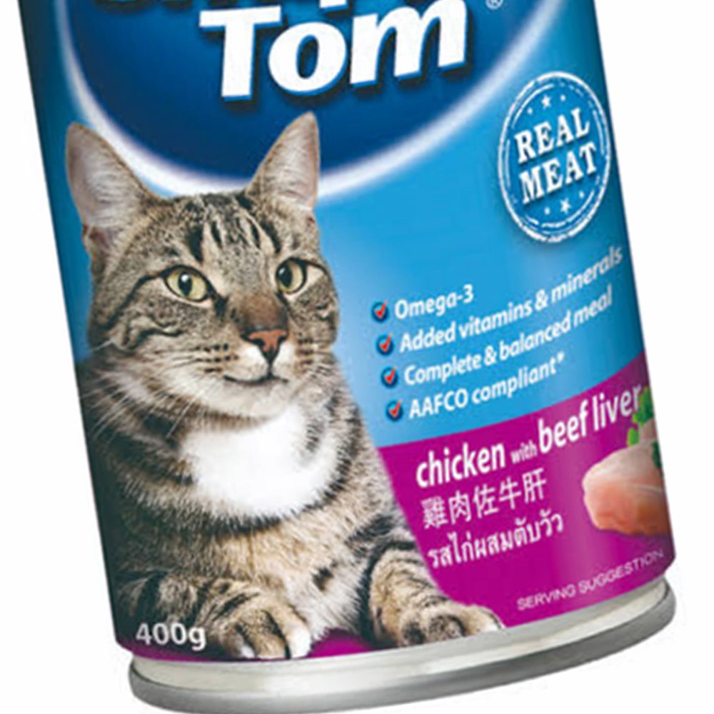 Snappy Tom 400 Gr Makanan Kucing Basah Chicken Beef Liver