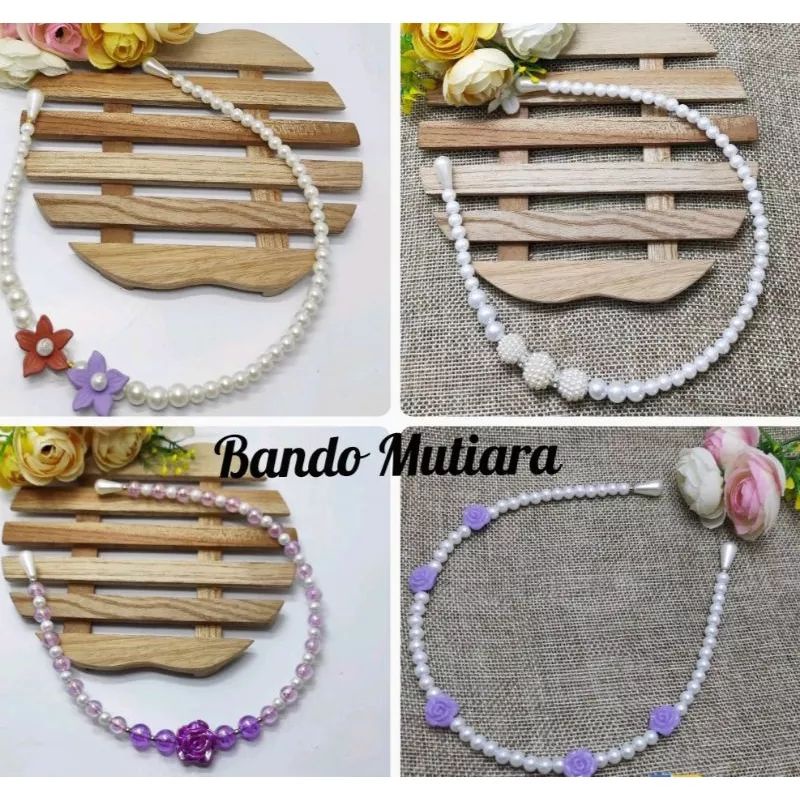 Bando Korea Muntiara Korea Headhand Bando Mutiara Bando Kekinian