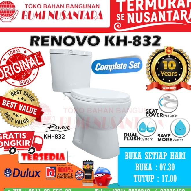 Renovo Kh832 As 50Cm Kloset Duduk Dual Flush Renovo Kh 832 Jarak 50Cm