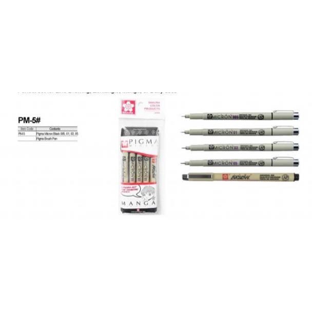 

Garansi Resmi Sakura Pigma Micron Manga Drawing Set