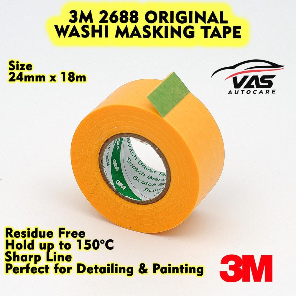 

Viral 3M 2688 Detailing Masking Tape Washi Isolasi Kertas Auto Original