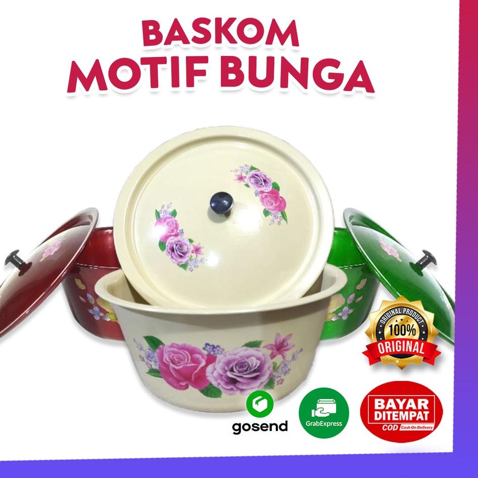 Kirim Langsung Tbo Wadah Mie RAMEN BASKOM TUTUP Enamel Berbagai Ukuran Motif Unik Desain Ala Korea Warna MERAH HIJAU KUNING Waskom Mangkok Sayur Sop Stainless Tahan Panas ALUMINIUM ☆ ➭