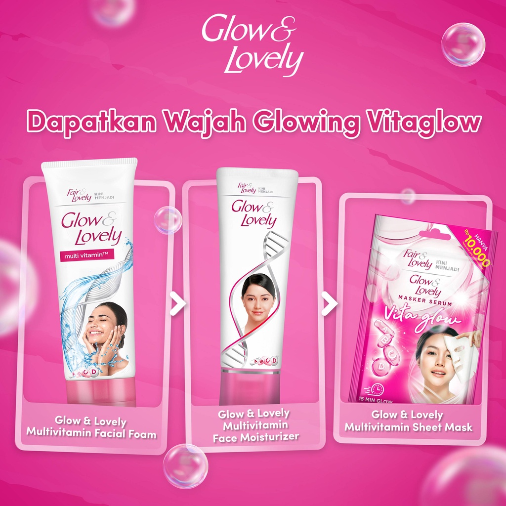 Glow &amp; Lovely Sabun Cuci Muka Multivitamin Pencerah Facial Foam 100G