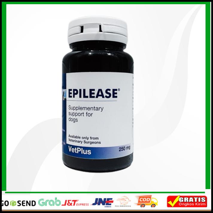 Epilease 250 Mg Obat Epilepsi Dan Kejang Untuk Anjing Per Botol 60 Tab