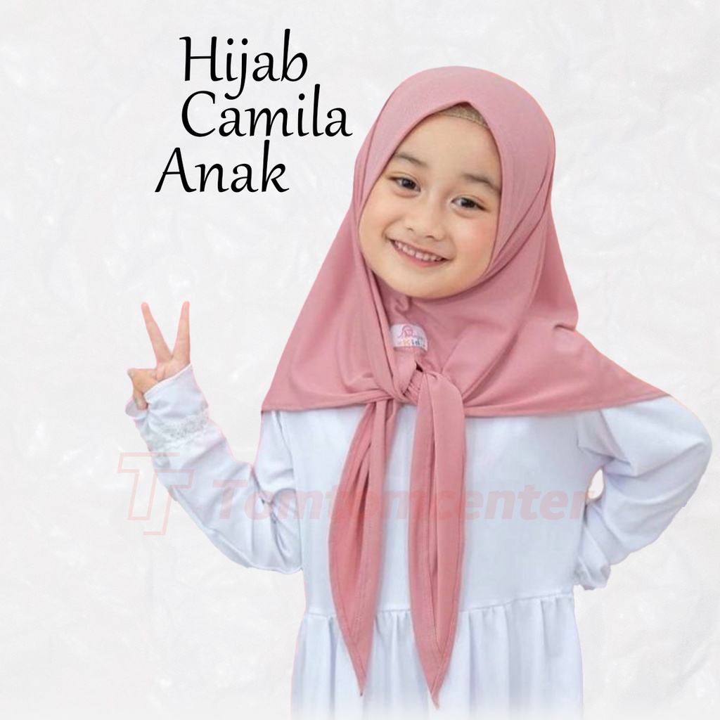 Jilbab Anak Kerudung Hijab Instan Camila Anak Jersey