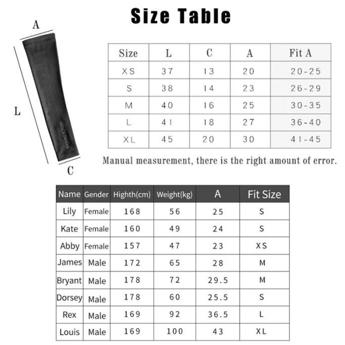 ROCKBROS XT022 Arm Sleeve Pelindung UV Manset Tangan Kaos -Lari Sepeda