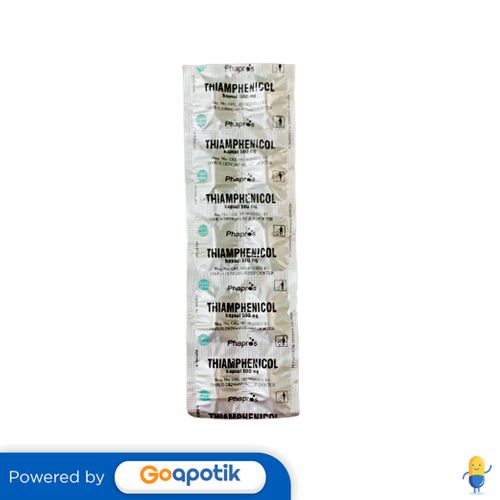 THIAMPHENICOL PHAPROS 500 MG STRIP 10 KAPSUL