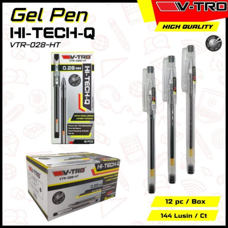 

Diskon Habis Pen Hitech Vtro 0,28Mm / Pen Gel Vtro/ Pulpen Hitec / Bukan Hitec Kenko / Bukan Hitec Pilot (1Pak=12Pcs)