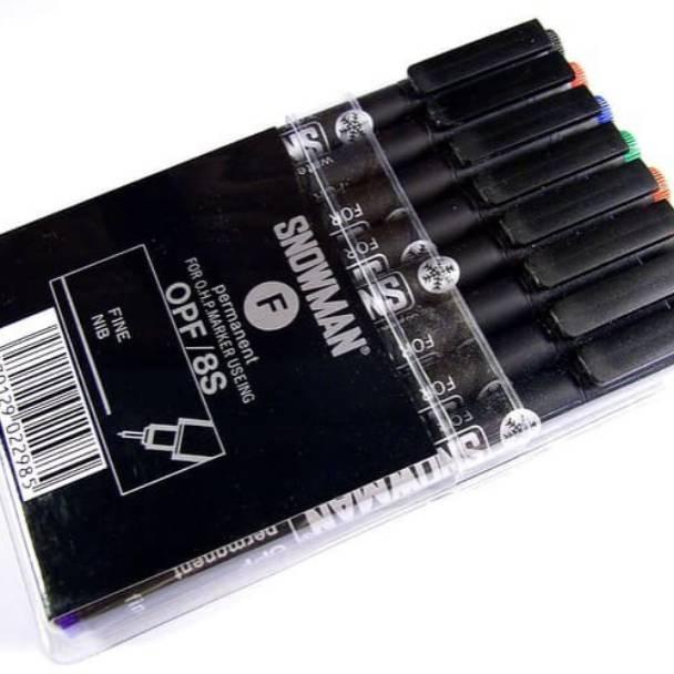

Cuci Gudang Spidol Snowman Opf / 8S Permanent 8 Warna Drawing Pen