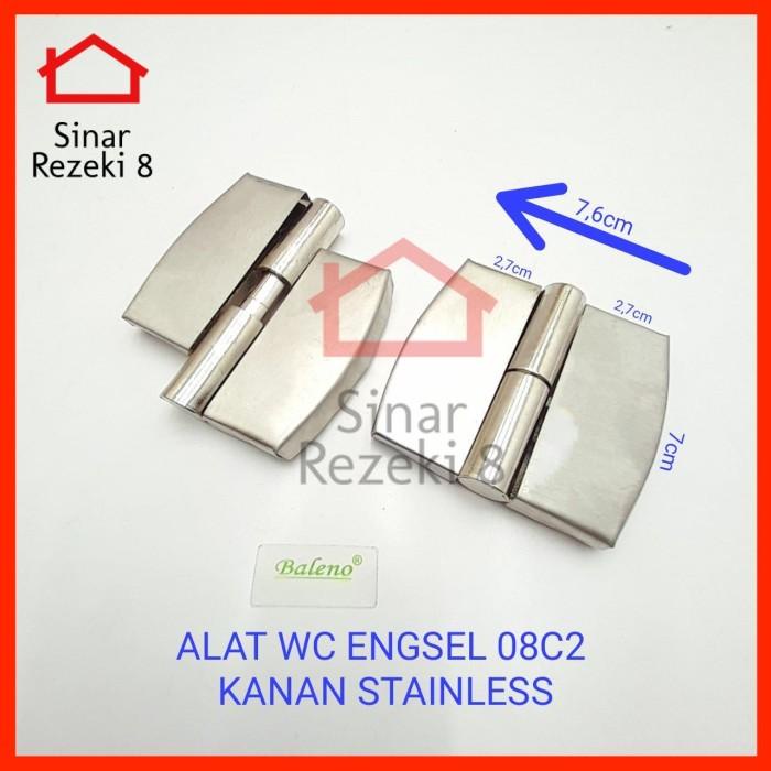 Engsel Partisi WC Toilet STAINLESS / Pintu Kamar Mandi Kupu Kualitas Terbaik