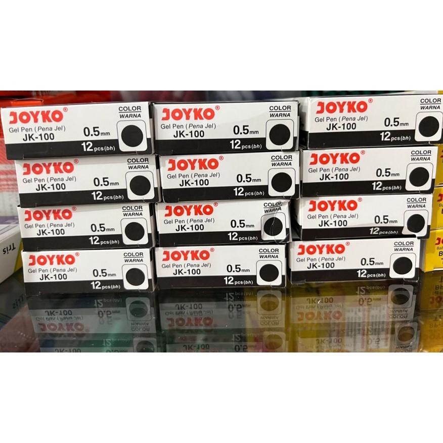 

Promo Habis Gel Pen Pulpen Pena Joyko Jk 100 0.5 Mm 1 Lusin / 12 Pcs