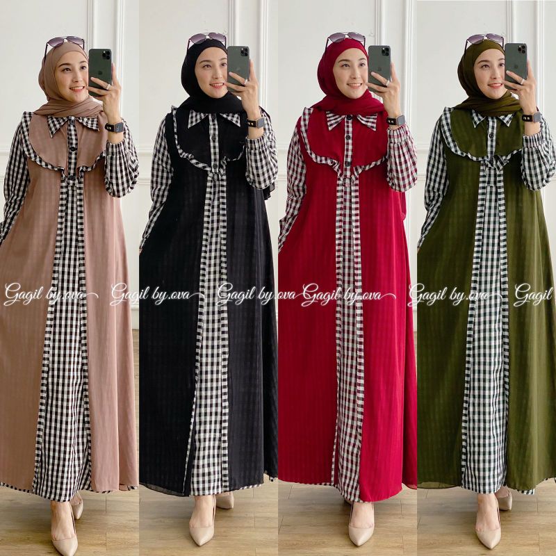 Gamis Dress Terbaru Meydeline Gagil by ova