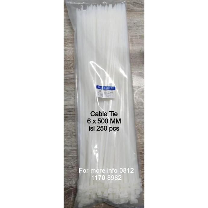 

CABLE TIES 50 CM/KABEL TIES 6 x 500 / NILON TIES 6 x 500mm isi 250