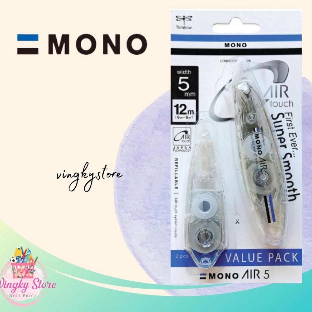 

Diskon Habis Tipex / Correction Tape Tombow Mono Air Refillable Value Pack