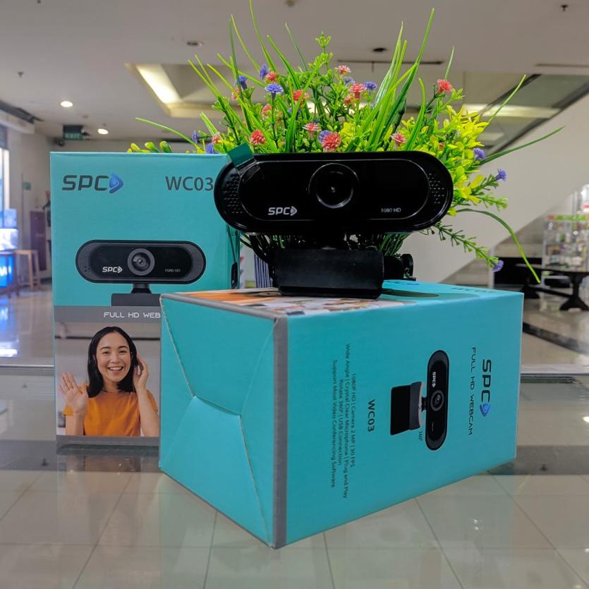 Serba Mutu SPC WC02 Webcam 1080HD 2MP Full HD Web Cam WC 02 1080P Microphone Laptop PC Komputer