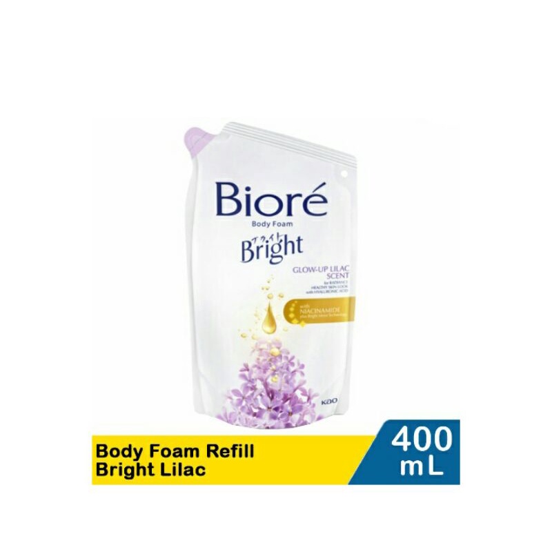 Kao Biore Foam Refill Bright Lilac 400mL