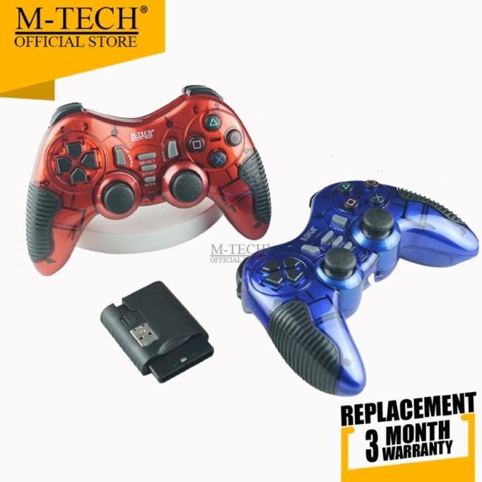 MTECH Turbo Wireless Gamepad Controller Stik Joystick PS2 PC Laptop