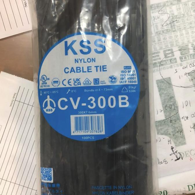 

KABEL TIES / KABEL TIS / CABLE TIE CV 300 KSS 30CM CV300 tebal 7.6mm