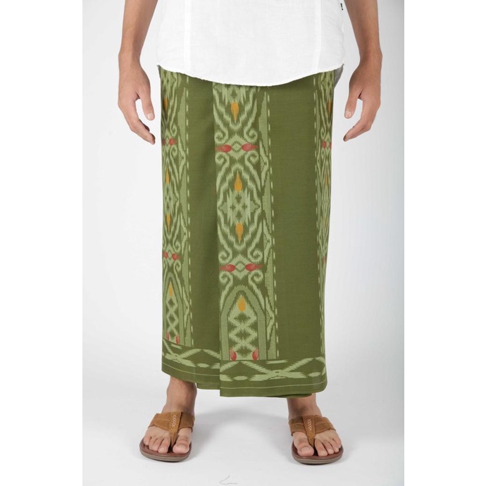 Sarung Mangga Gold Kembang DGW Hijau Muda