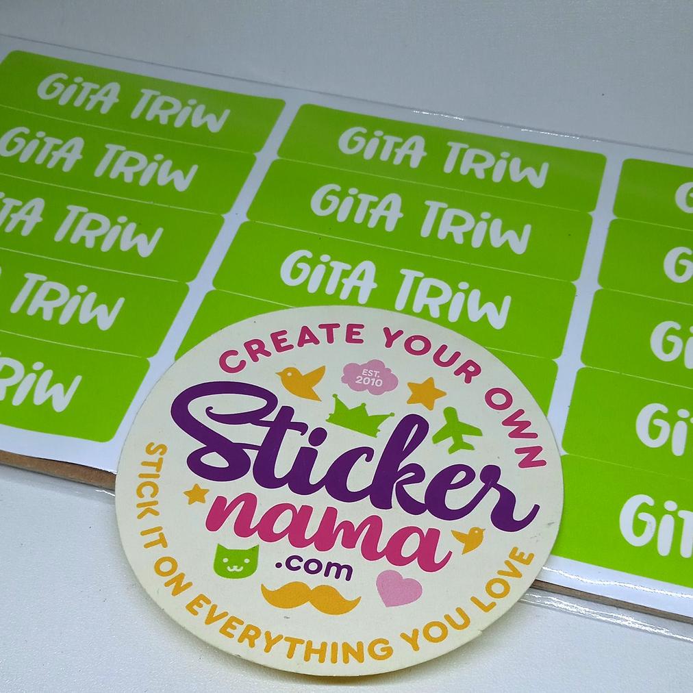 

Viral Label Nama Waterproof, Stiker Nama Polos Ukuran Sedang 2X7Cm