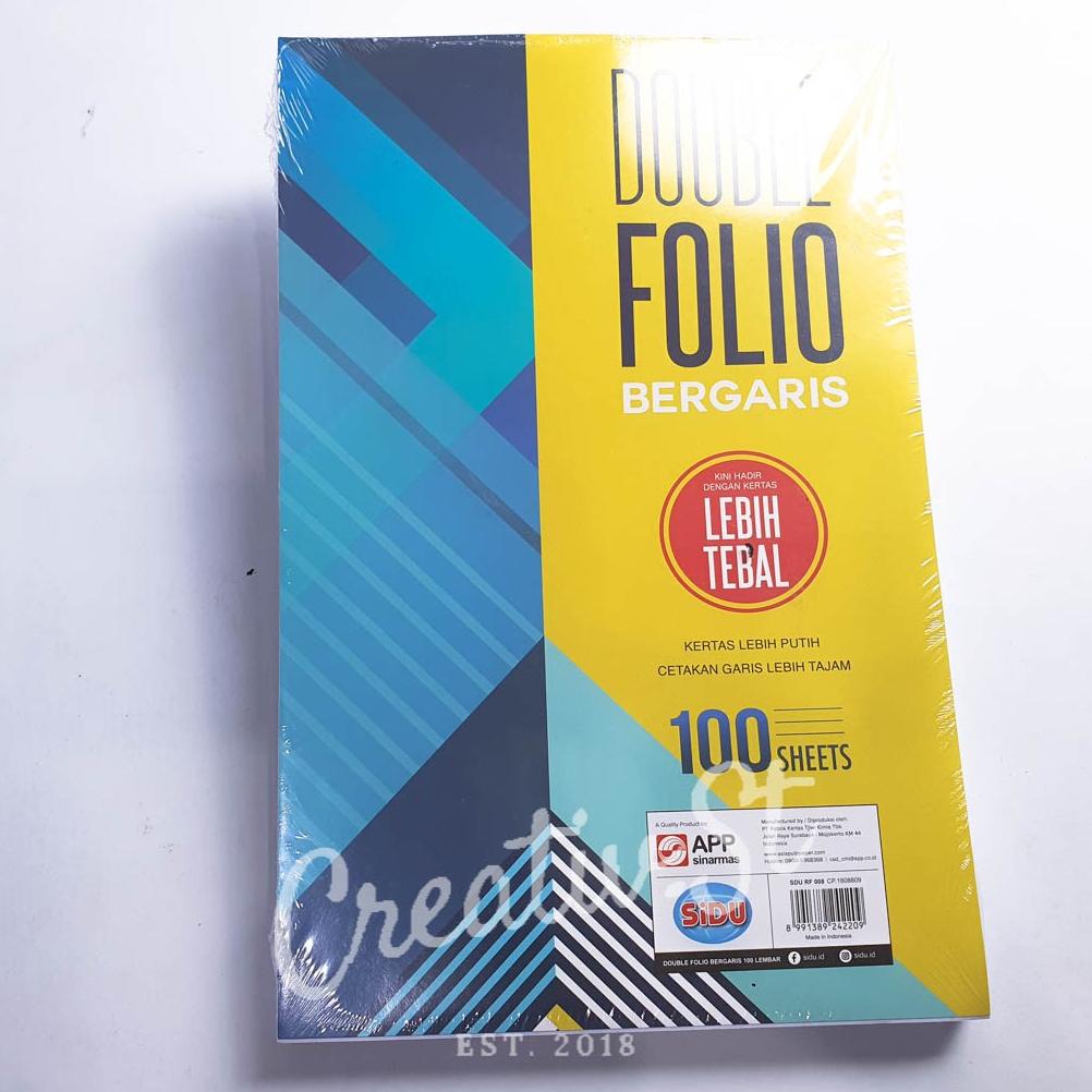 

Grosir Kertas Double Folio Bergaris 100 Lembar Sinar Dunia (1 Pak)