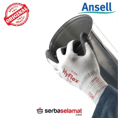 Terlaris Sarung Tangan Safety /Sarung Tangan Kombinasi Ansell Hyflex 11-735
