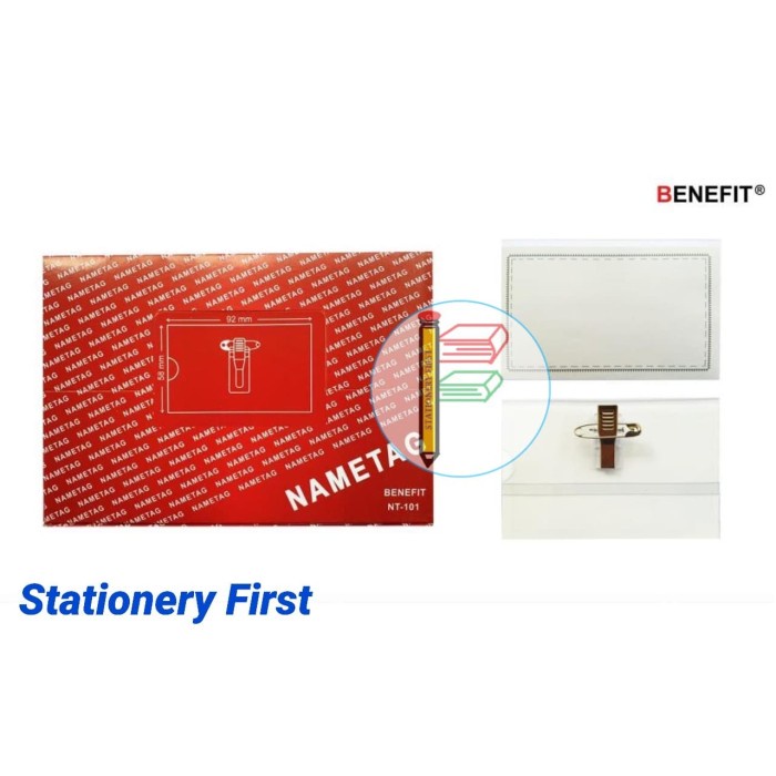 

Terlaris Name Tag Jepit Peniti Dan Buaya / Tanda Pengenal / Id Card Per Box