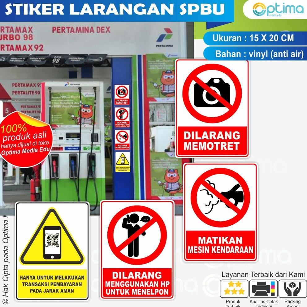 

Promo Habis Stiker Larangan Di Spbu / Pom Bensin 1 Set Dapat 4 Biji