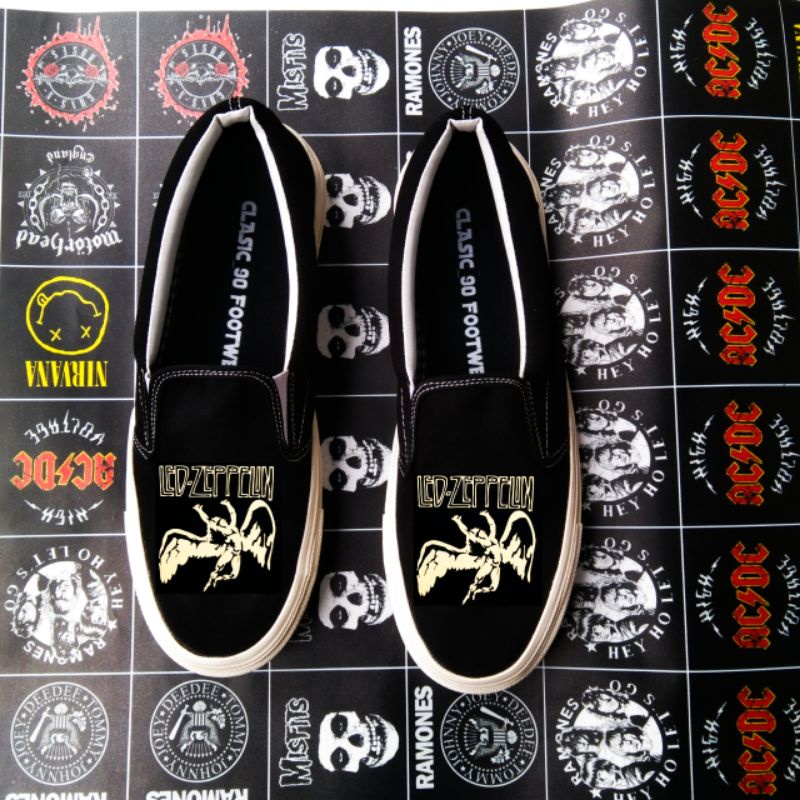 sepatu slip on LED-ZEPPELIN PREMIUM QUALITY NO BRAND
